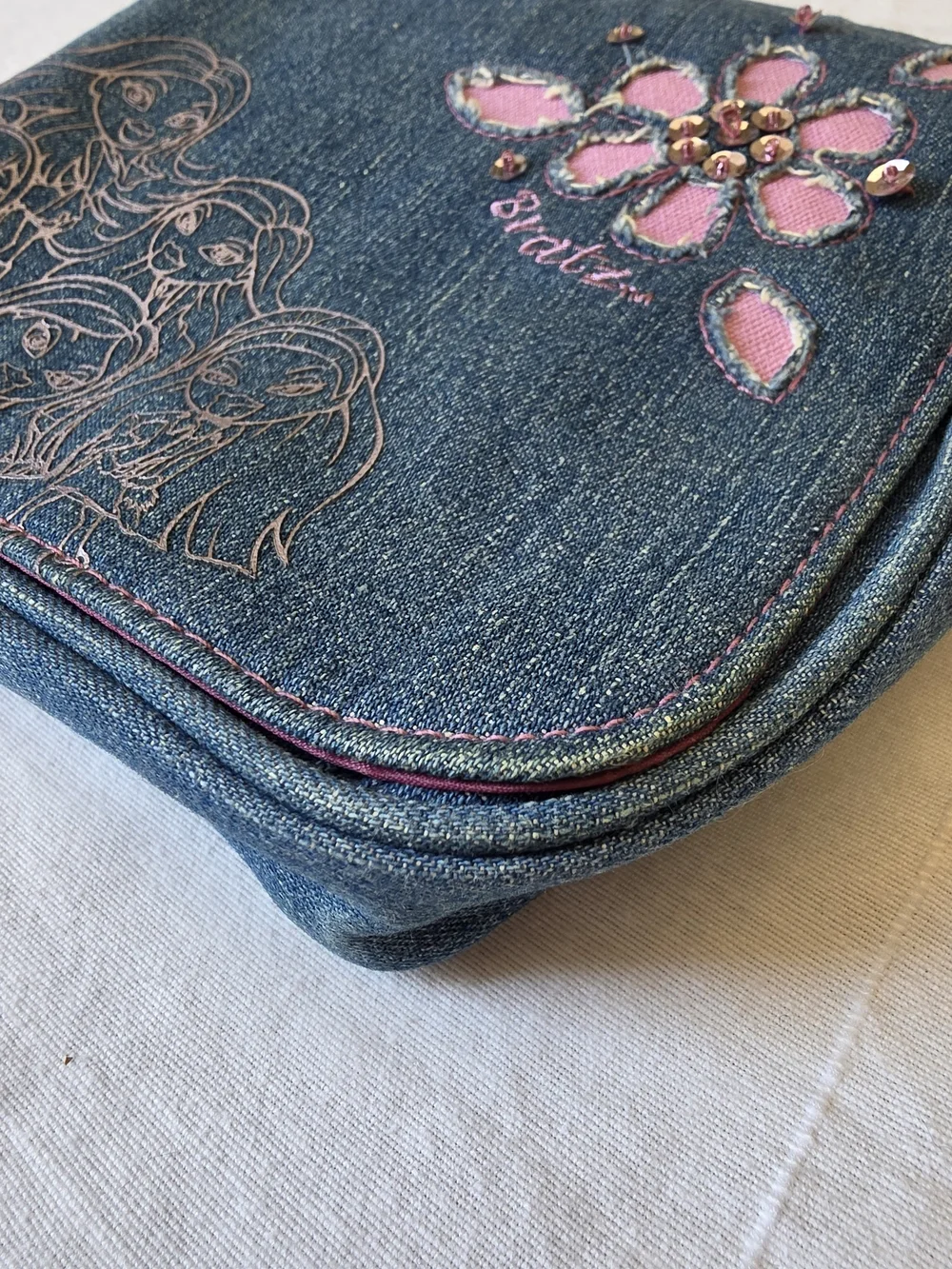 Vintage Y2K Bratz Denim Shoulder Bag 2003 MGA Entertainment Purse